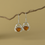 Thumbnail: Silver Crab Amber Drop Earrings