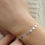 Thumbnail: Sterling Silver or Yellow Gold plated Silver String of Stars Bracelet