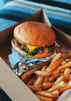 Burger and Chips