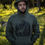 Thumbnail: Woody Outdoors Stag Hoodie OD green in forest