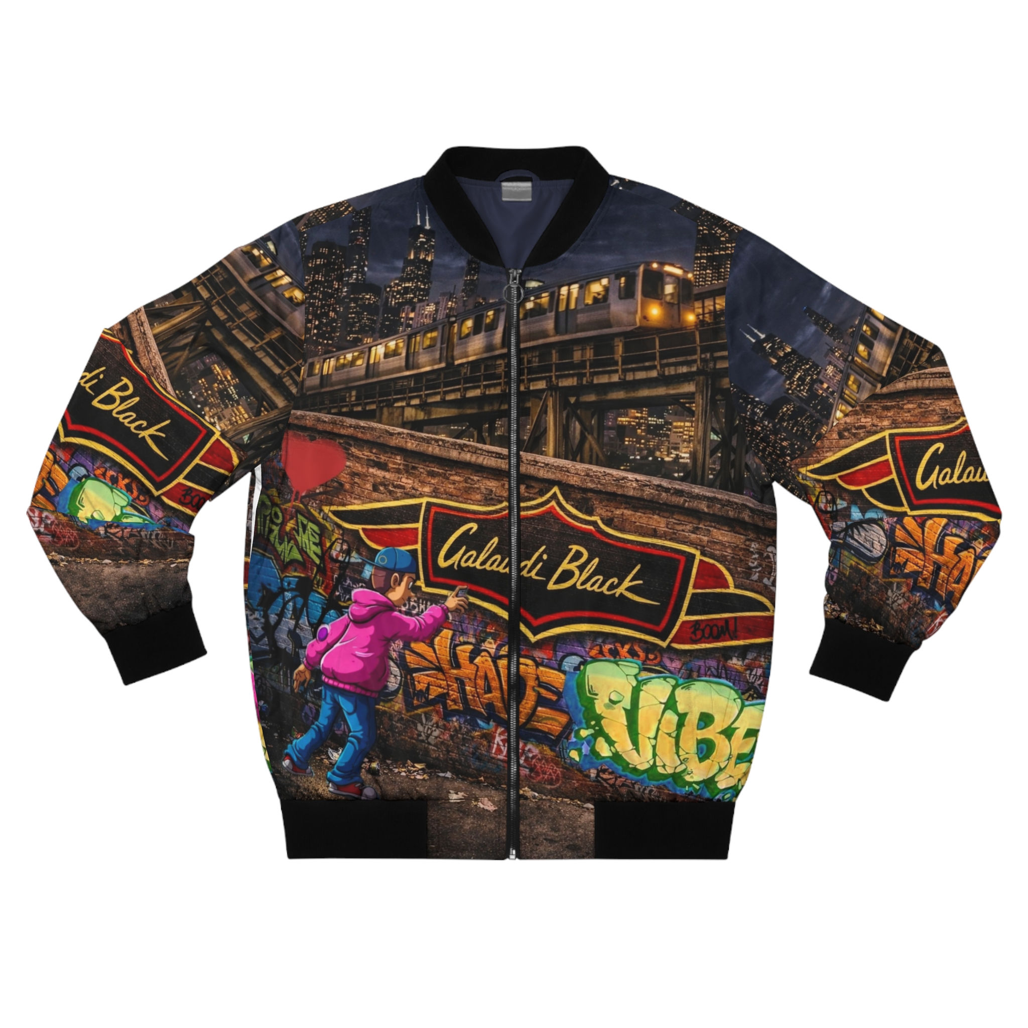 GRAFFITI GB Men's Bomber Jacket