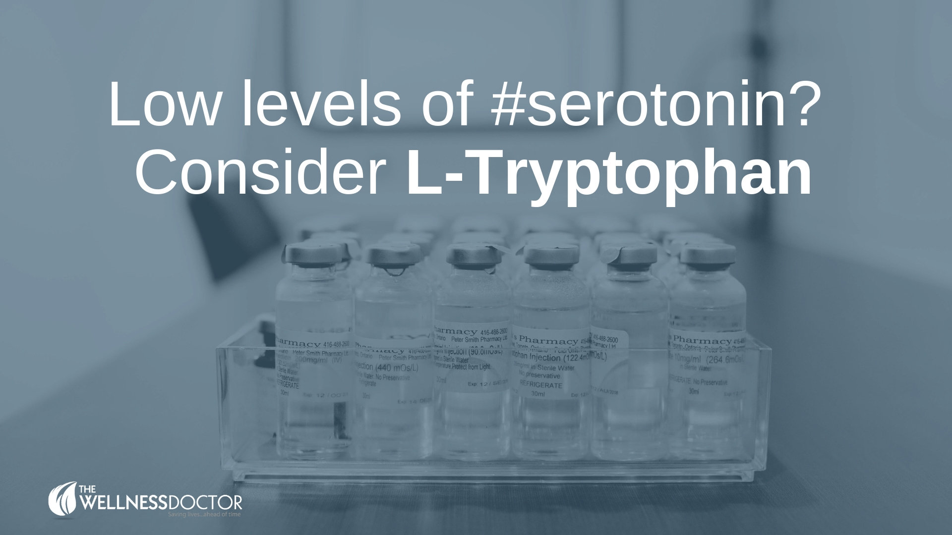 Tryptophan and serotonin pathway illustration