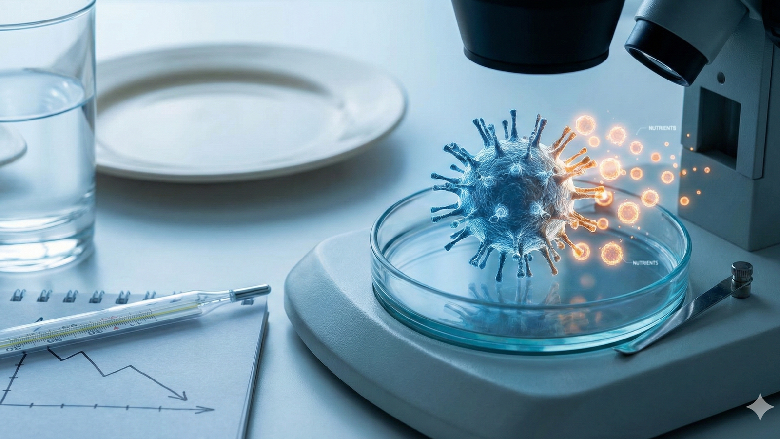Fasting, glucose control, and IV nutrients in viral illness