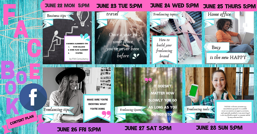 social media content plan