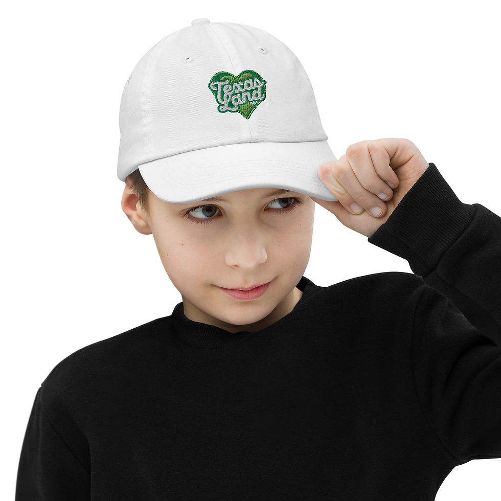 Thumbnail: Rose Collection - Texas Tough Version: Youth baseball cap with green logo
