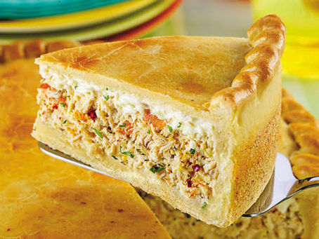 Torta de frango com catupiry