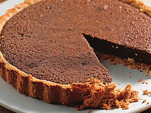 Torta de chocolate e amêndoas