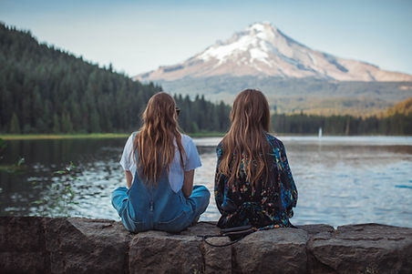 Two Friends sitting together