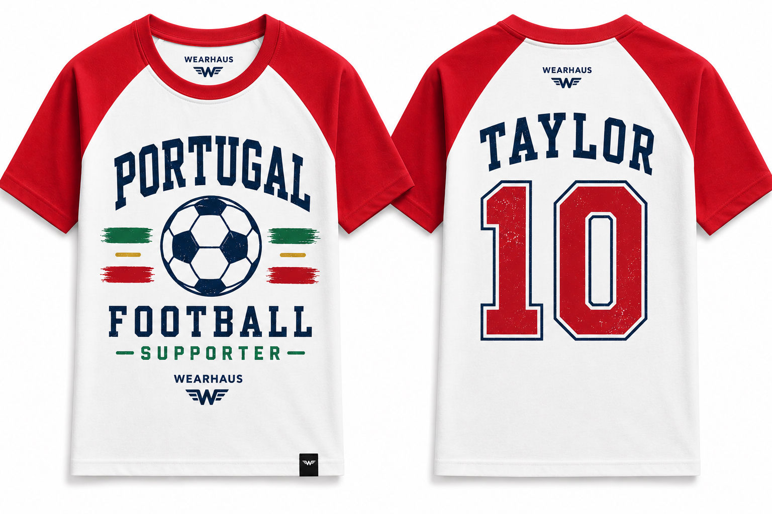 Portugal Football Supporter Raglan