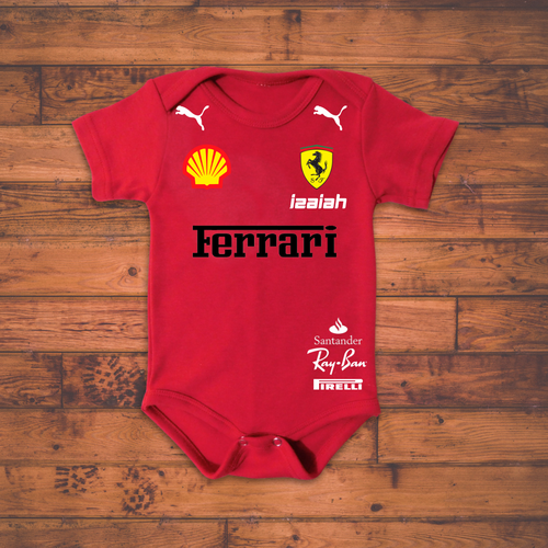 Ferrari inspired baby vest | Wearhaus.co.za
