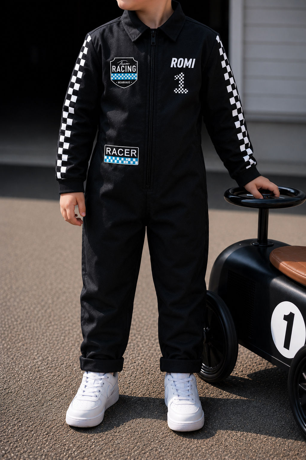 Black Race Suit