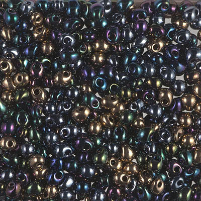 Thumbnail: 3.4mm Miyuki tear drop one hole bead 10 g mixes