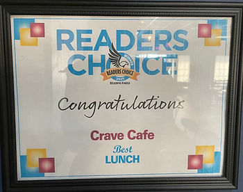framed paper best lunch award