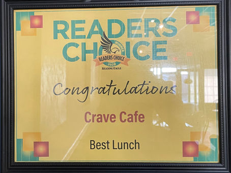 framed paper best lunch award