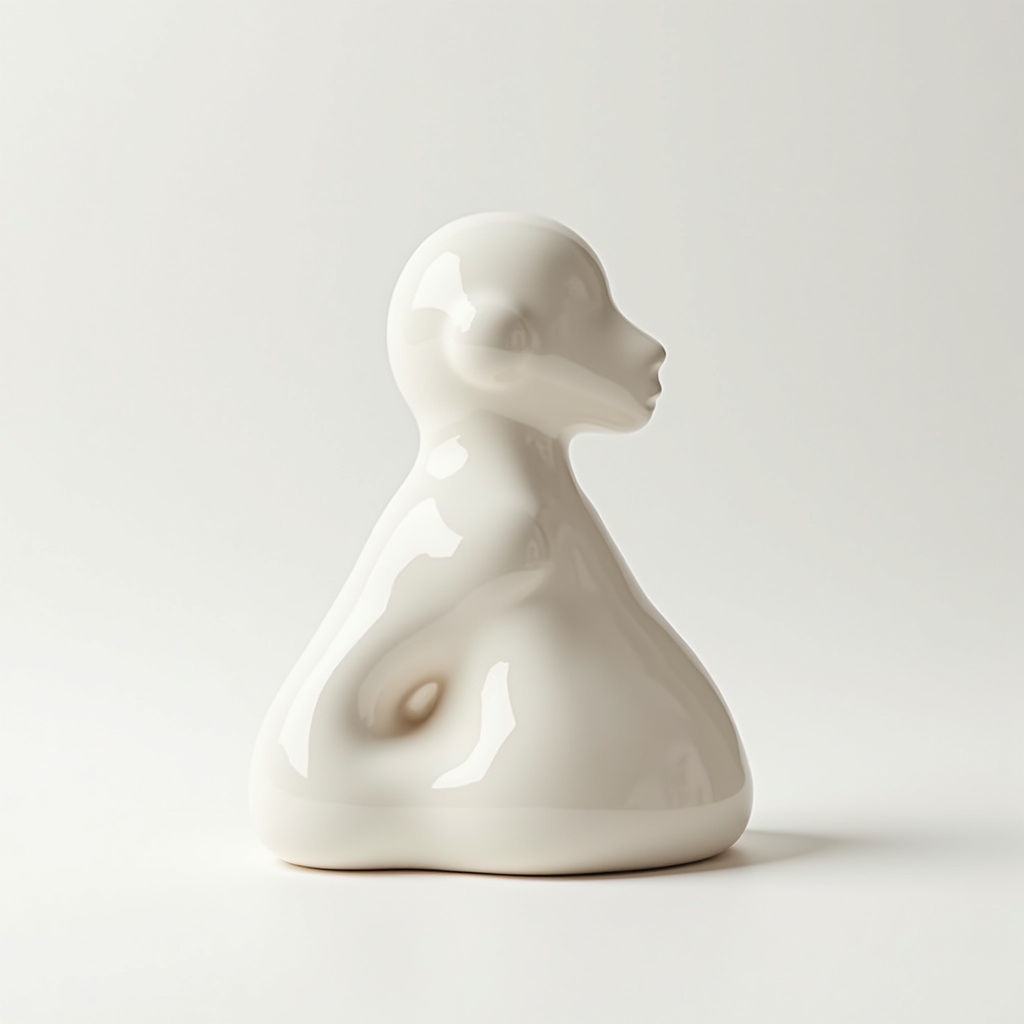 Abstract Ceramic Figure