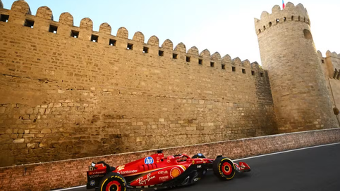 GP do Azerbaijão: Charles Leclerc lidera 2º treino livre