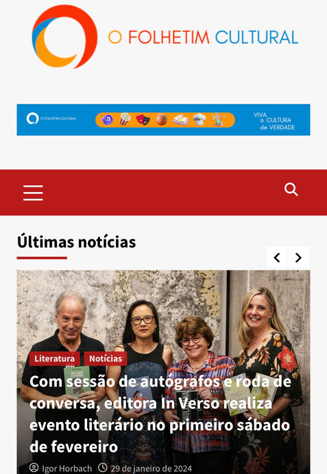 Estudante de jornalismo da Uninter cria veículo de notícias culturais
