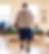 Man walking with two 3d printed prosthetic legs