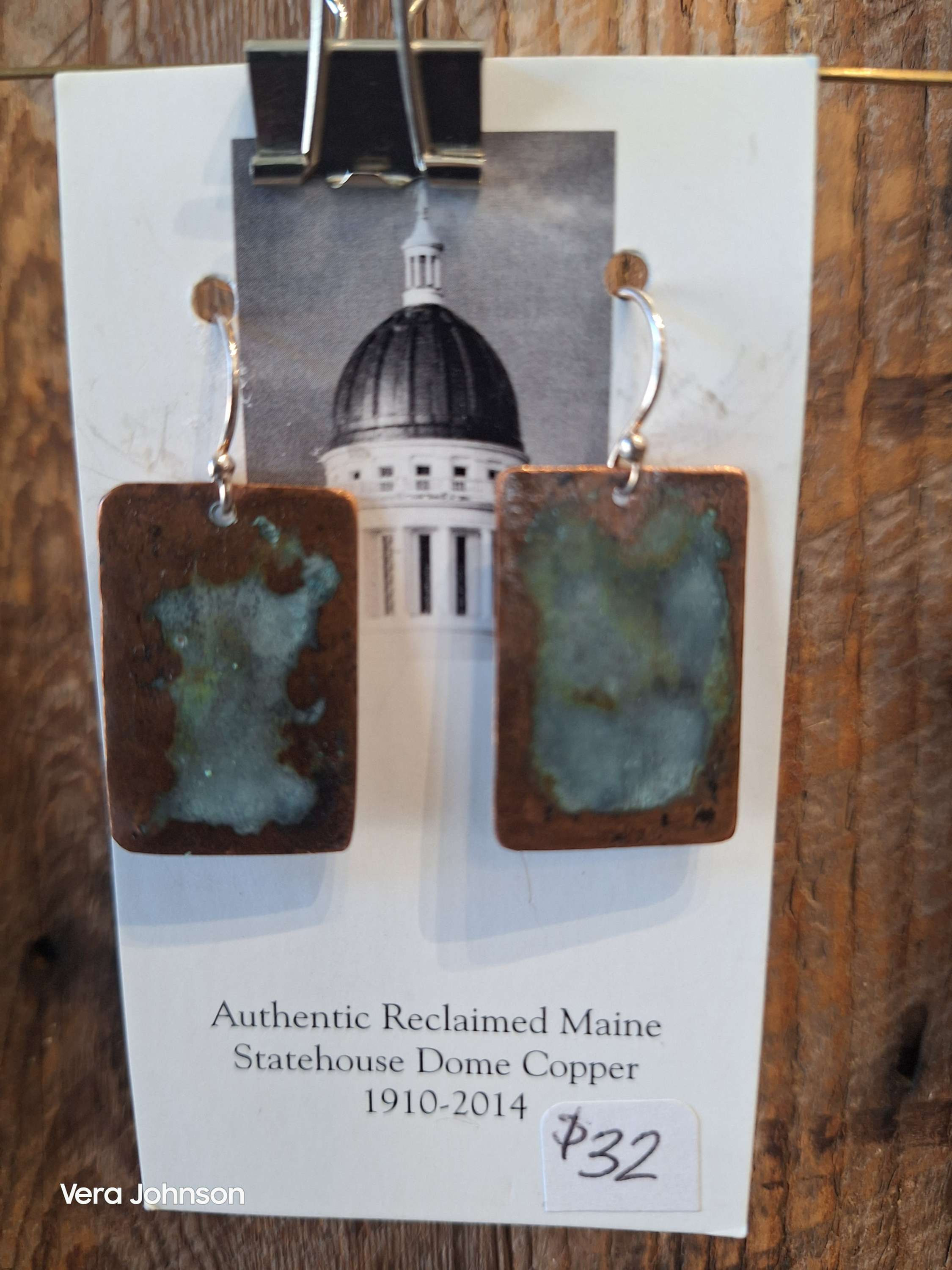 Simple copper earrings