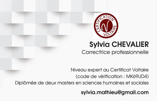 Ma carte de visite professionnelle
