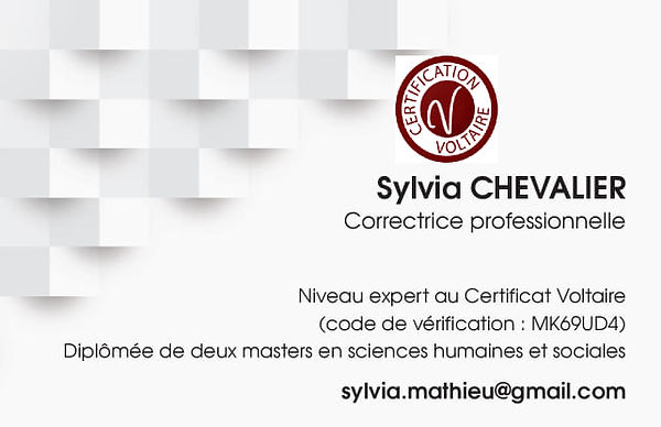 Ma carte de visite professionnelle