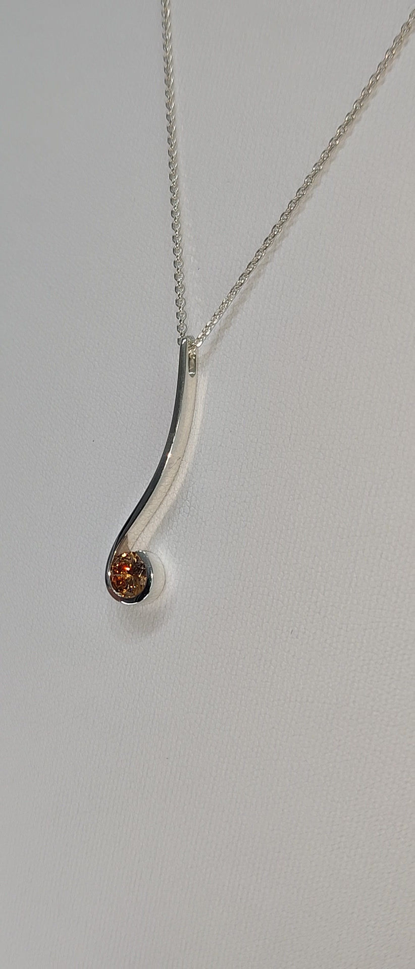 Thumbnail: Fern long silver Pendant