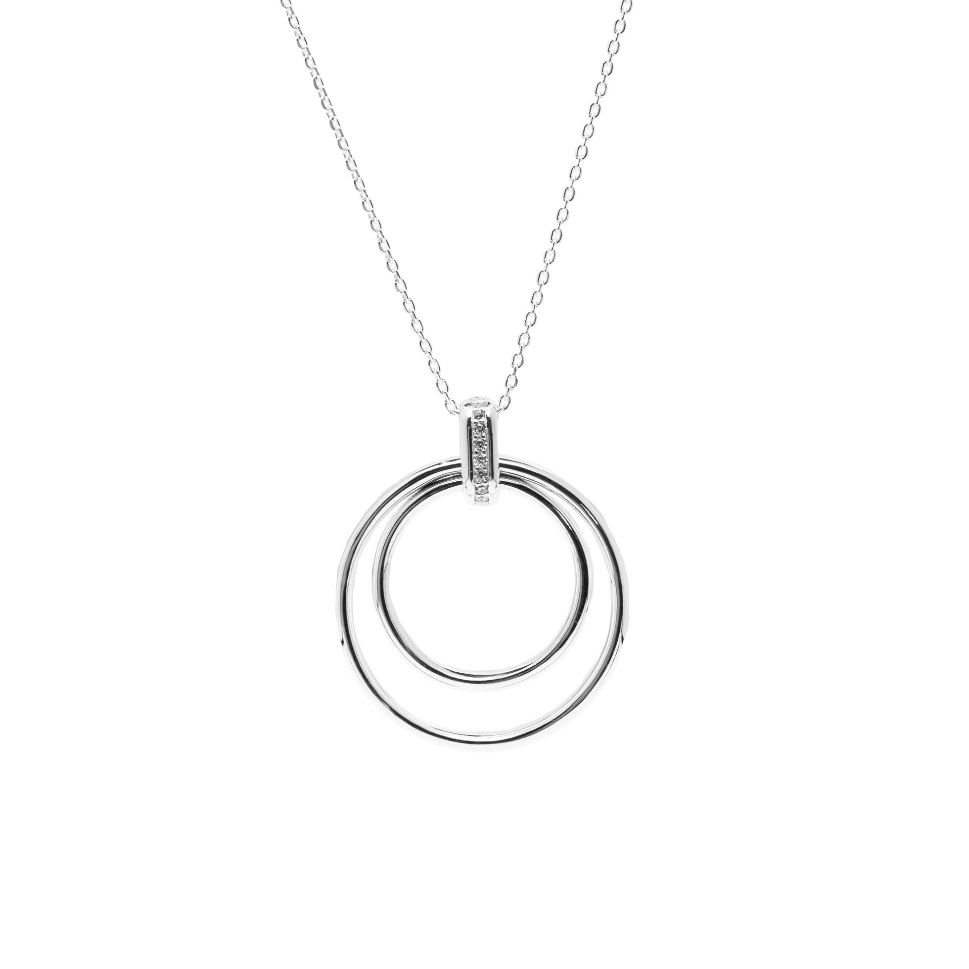 Eclipse Double Large Polished Pendant