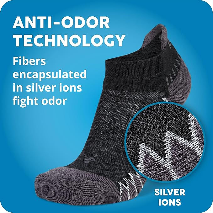 Thumbnail: Balega Silver Compression Fit Performance No Show Athletic Running Socks for M&W