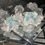 Thumbnail: Diamante Coloured Stack Bows Frilly Tutu Stack Bow Ankle Sock