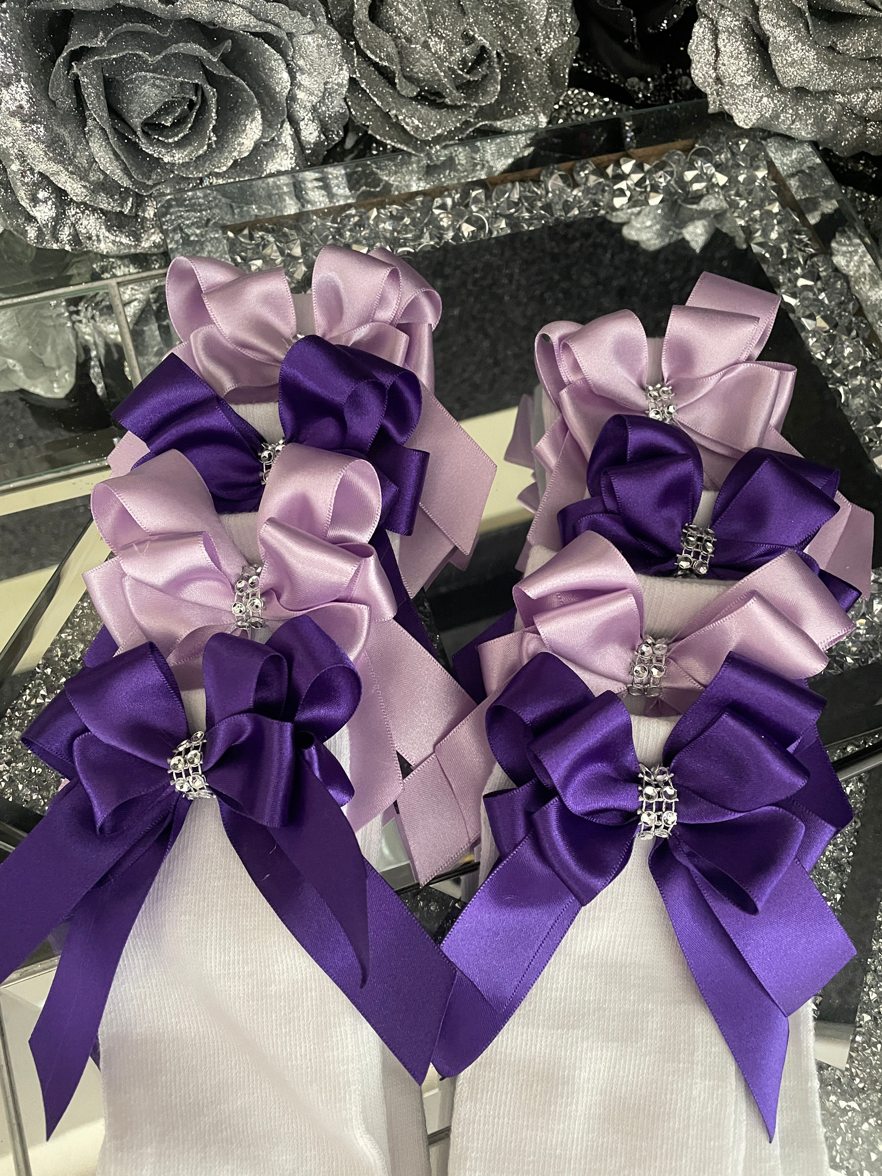 Spanish Romany Bow 💝 Long White Knee Socks School Boutique ❤️ 🎀