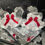 Thumbnail: Diamante Coloured Stack Bows Frilly Tutu Stack Bow Ankle Sock