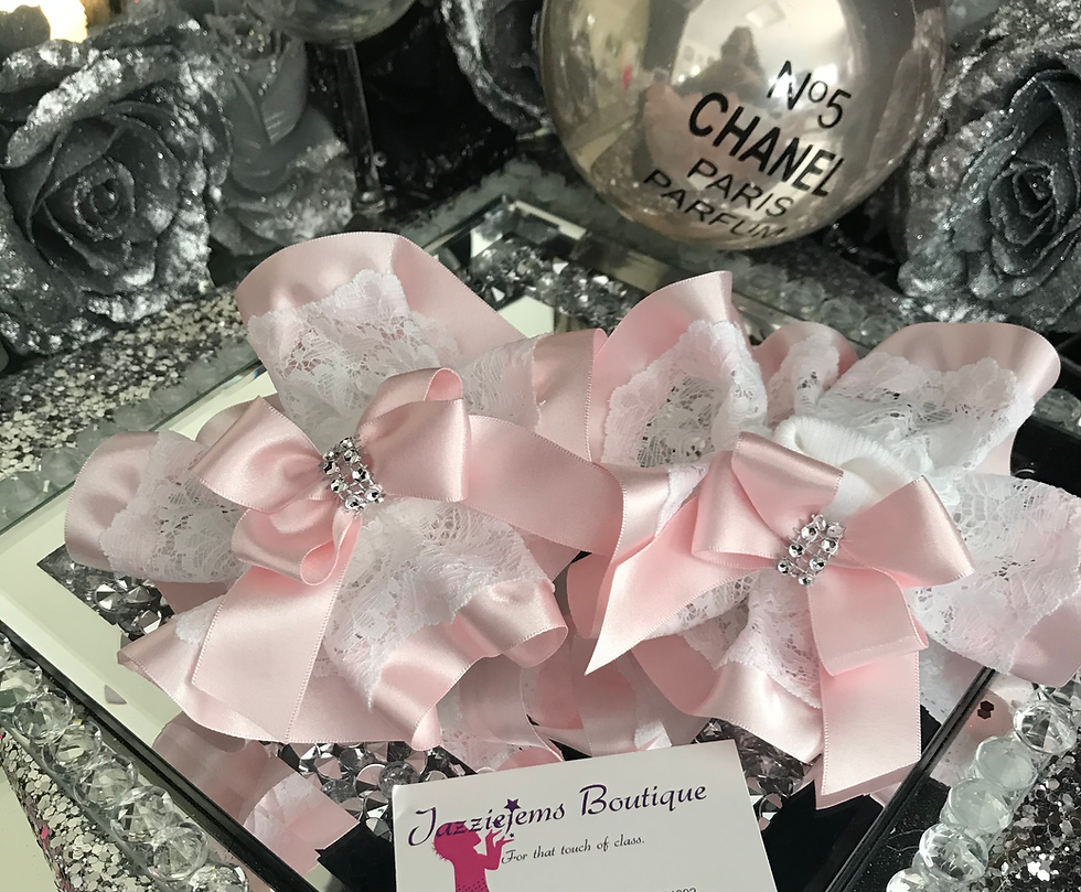 Thumbnail: Diamante Frilly Ruffle Tutu Stack Bow Ankle Socks