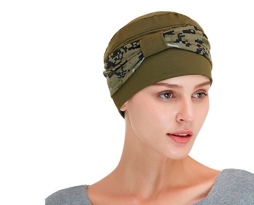 Thumbnail: Double Layered Bamboo Comfort Beanie Hat Cap for Cancer Chemo Patient Woman