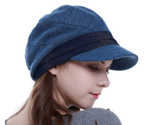 Thumbnail: Fashion Oversize Fashion Brim Visor Hat with Highlighted Strip
