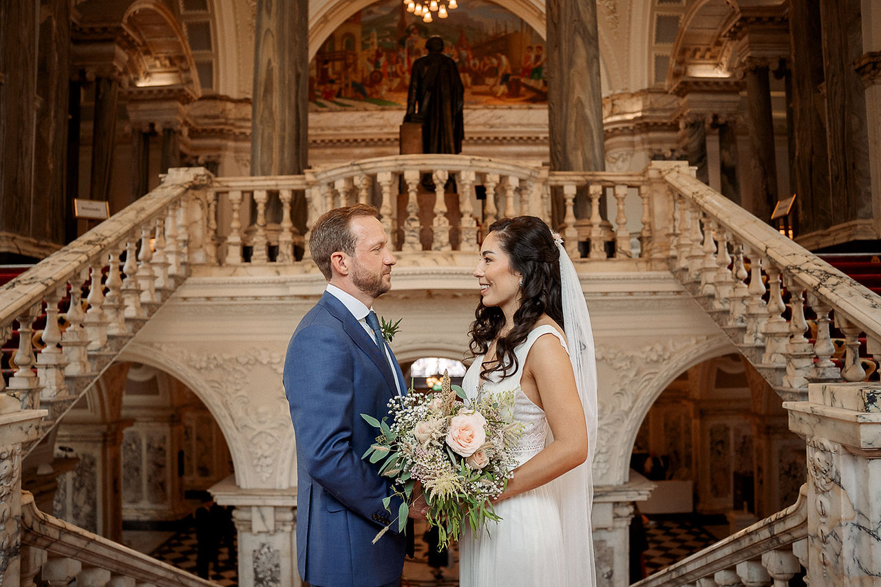 Belfast city hall wedding ceremony