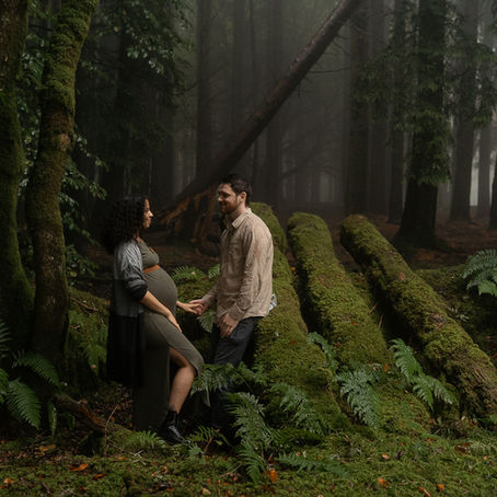 Maternity photoshoot in the forest near Carrickfergus