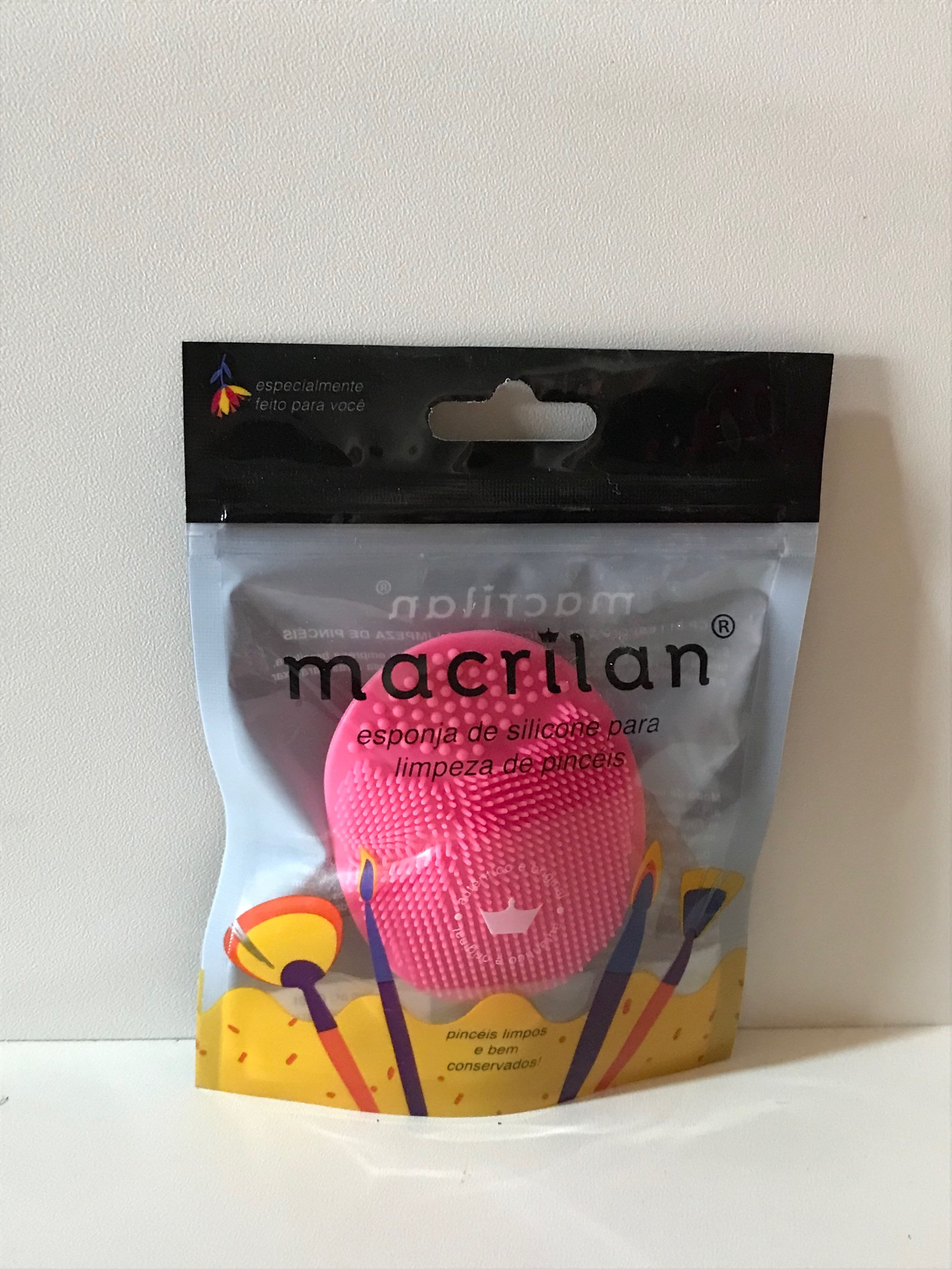 Esponja de silicone para limpeza de pincéis Macrilan