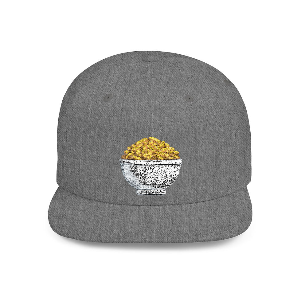 Thumbnail: Mac N Cheese Hat / Flat Bill Snapback