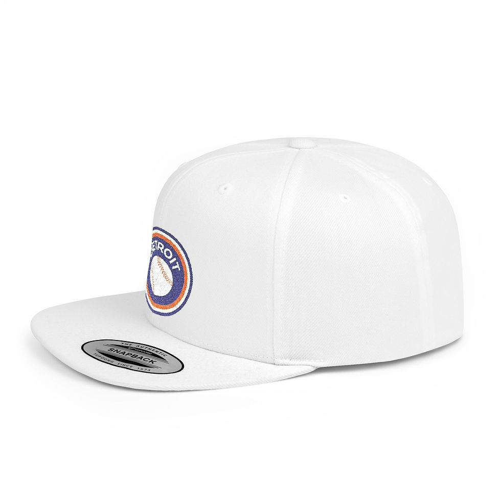 Thumbnail: Detroit Baseball Badge / Flatbill Snapback Hat
