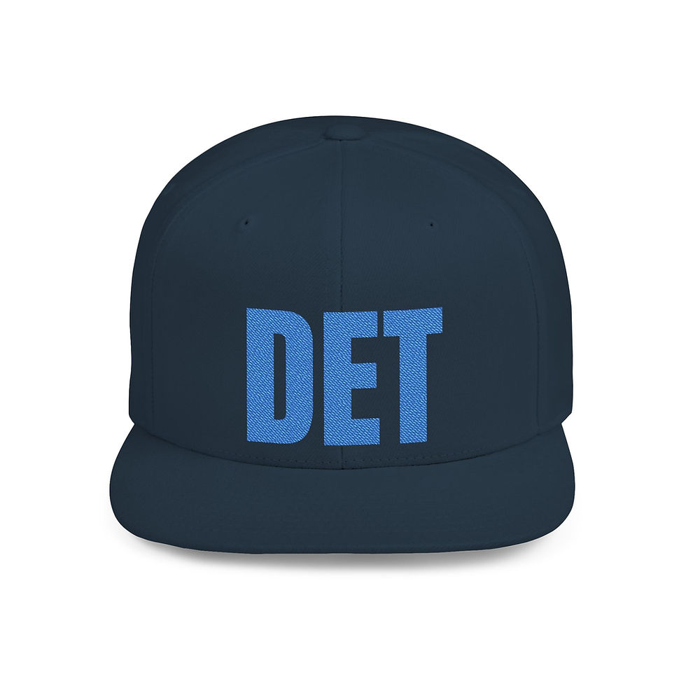 Thumbnail: DET - Basketball / Flatbill Snapback Hat