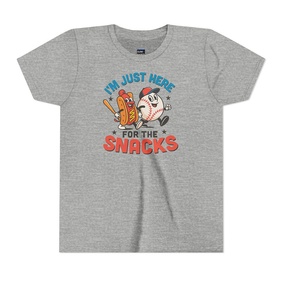 Thumbnail: I'm Just Here For The Snacks / Youth T-Shirt