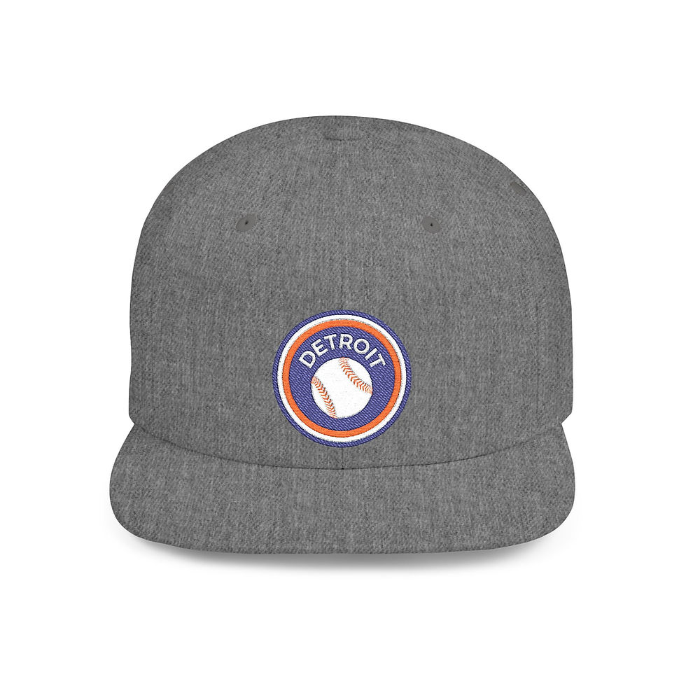 Thumbnail: Detroit Baseball Badge / Flatbill Snapback Hat