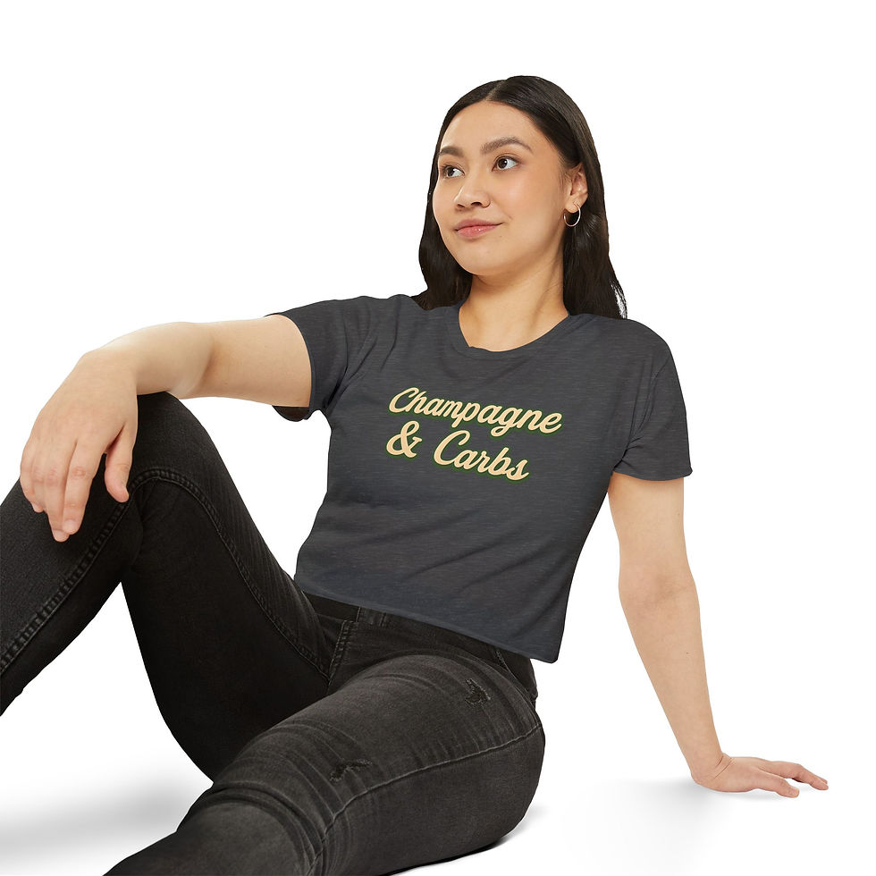 Thumbnail: Champagne & Carbs / Women's Crop Shirt