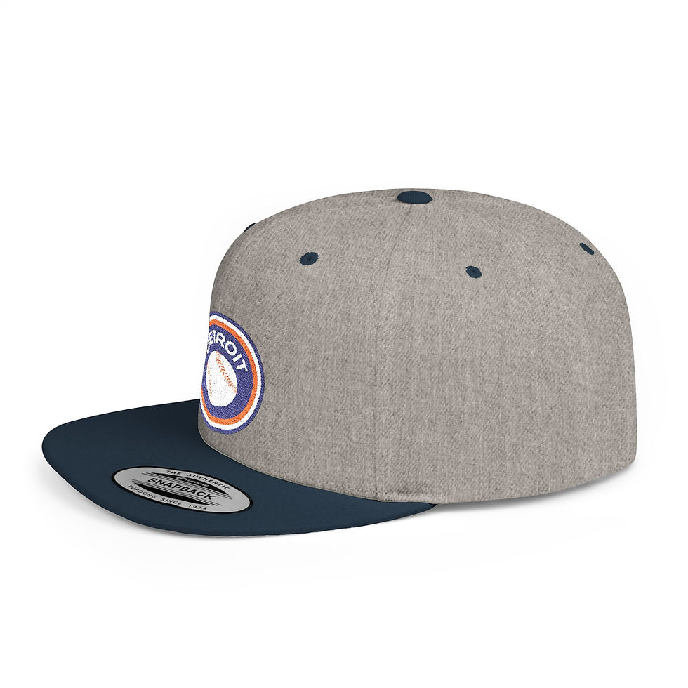 Thumbnail: Detroit Baseball Badge / Flatbill Snapback Hat