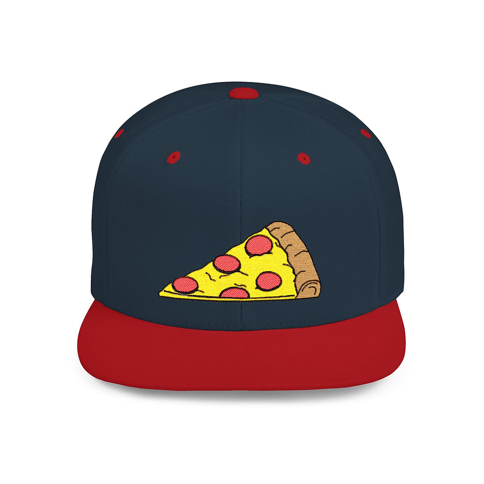 Thumbnail: Pizza Slice Hat / Flat Bill Snapback