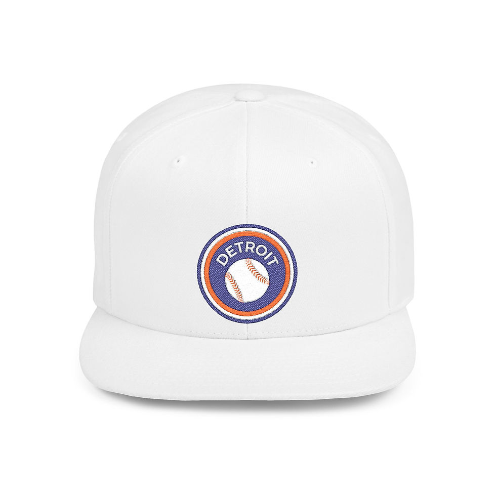 Thumbnail: Detroit Baseball Badge / Flatbill Snapback