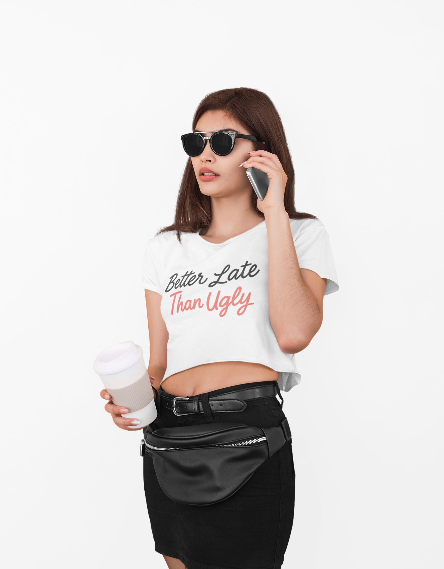 Better Late, Than Ugly / Women's Crop Shirt