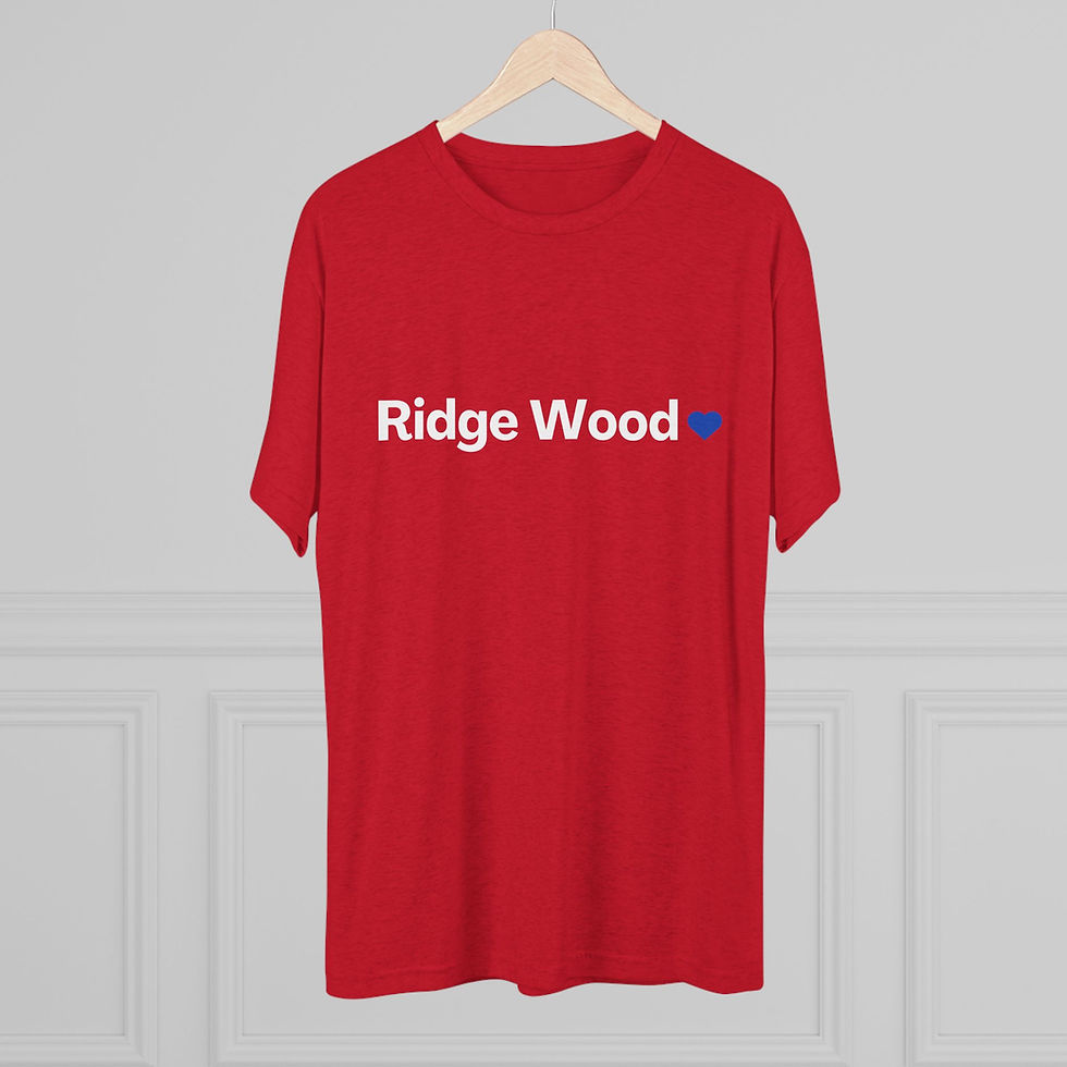 Thumbnail: Ridge Wood Heart / Tri-Blend T-Shirt