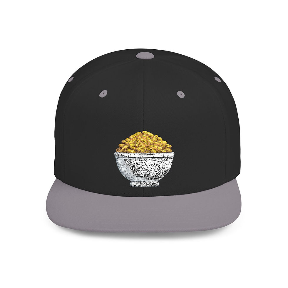 Thumbnail: Mac N Cheese Hat / Flat Bill Snapback