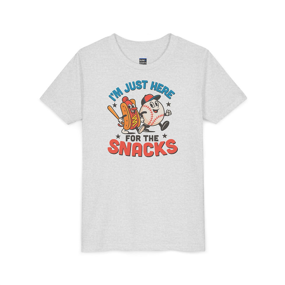 Thumbnail: I'm Just Here For The Snacks / Youth T-Shirt